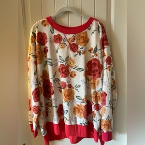 Brand new floral plus size shirt.